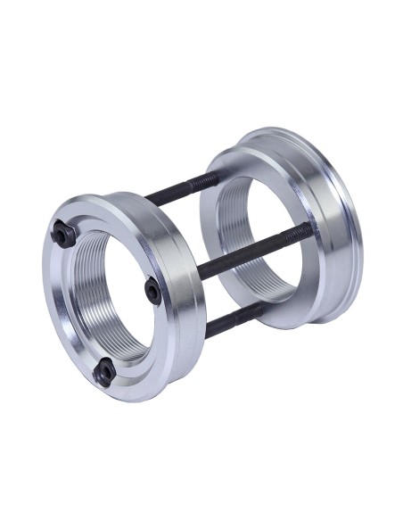 Bottom Bracket Conversion Kit Adapter 68mm American to Euro Silver.